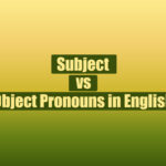Poster for Subject vs Object Pronou